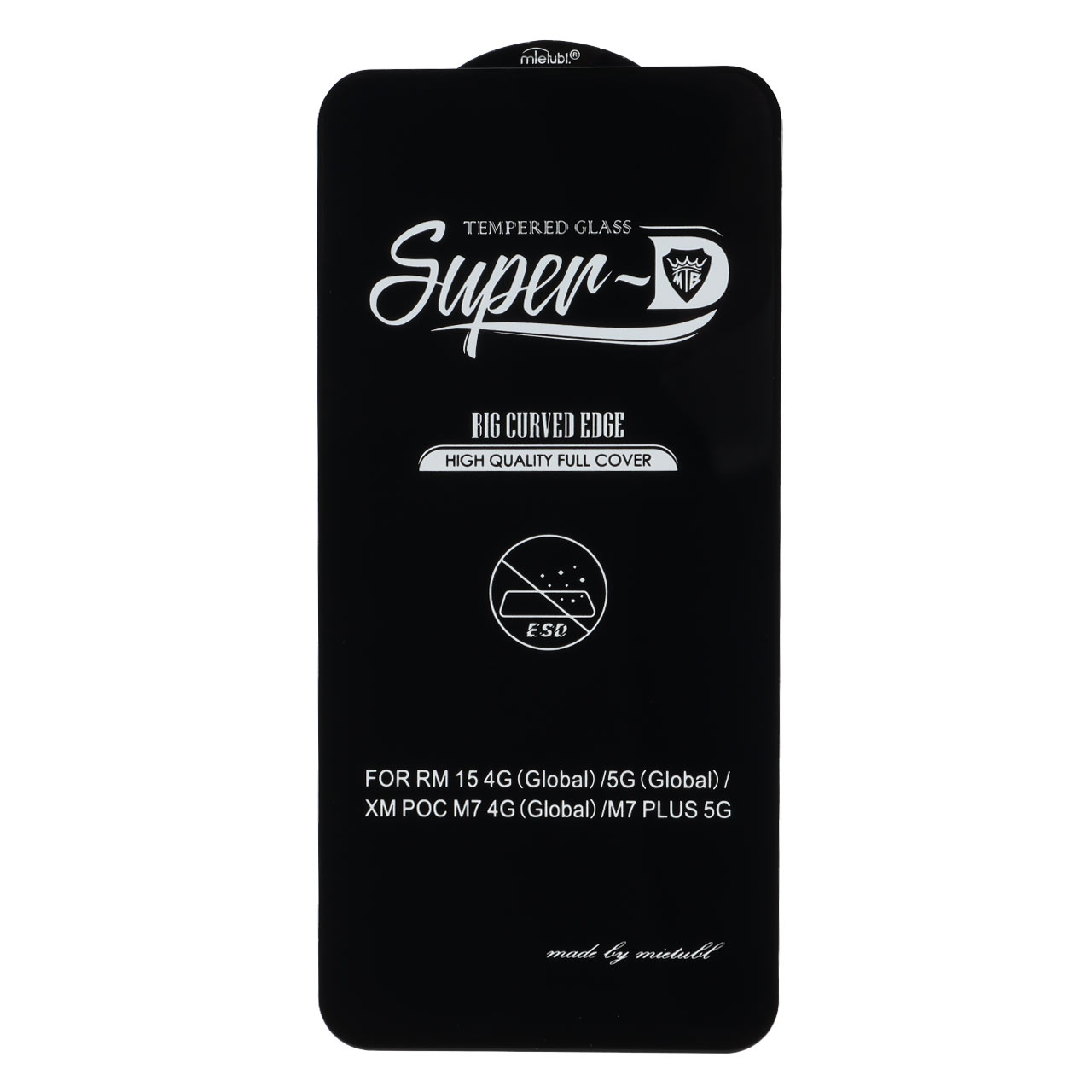 محافظ صفحه نمایش شیشه ای Full Cover Super D Mietubl مدل NTC ORG - Xiaomi Redmi 15 / Poco M7 4G